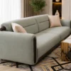 Salon Premium Vert Sauge & Beige avec Fauteuils Assortis