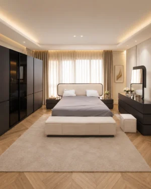 Ensemble Chambre Prestige Beige & Noir
