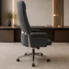 Ensemble Bureau Premium Noir – 1 Fauteuil Direction + 2 Fauteuils Visiteurs