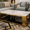 Salon Premium Vert Sauge & Beige avec Fauteuils Assortis