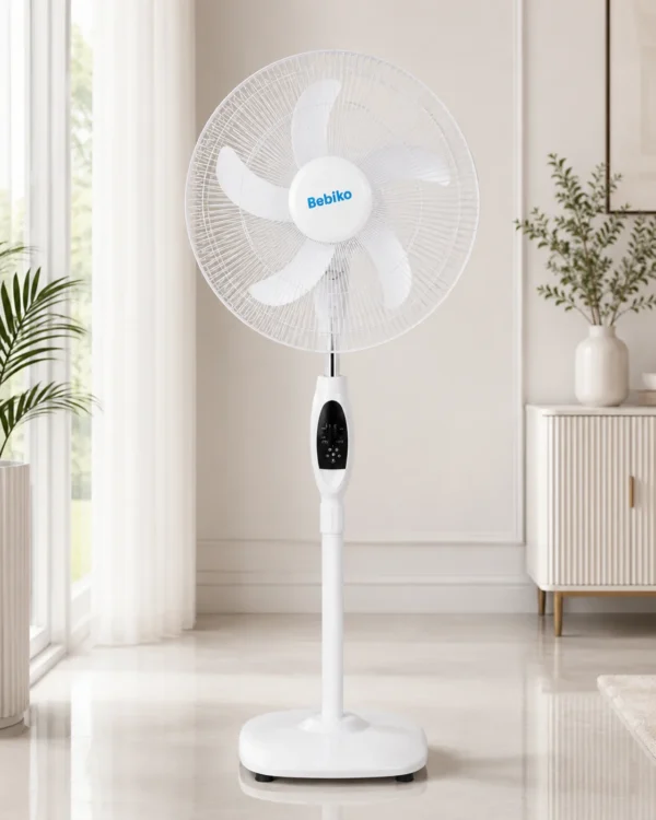 Ventilateur sur Pied BEBIKO – Noir & Blanc